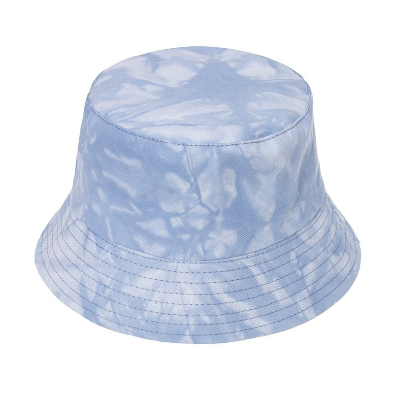 Cross-border Tie-dye Hat For Women Spring New All-matching Reversible Fisherman Hat Fashion Brand Fashion Bucket Hat Couple Short-brimmed Hat