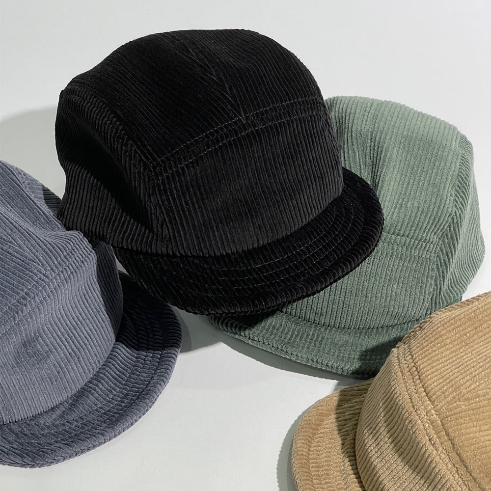 Fall Winter Corduroy Baseball Hat  Men's Flat-line Street Tooling