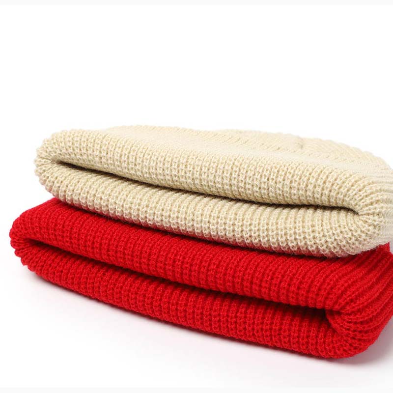 Knitted Beanie Hat Winter Retro
