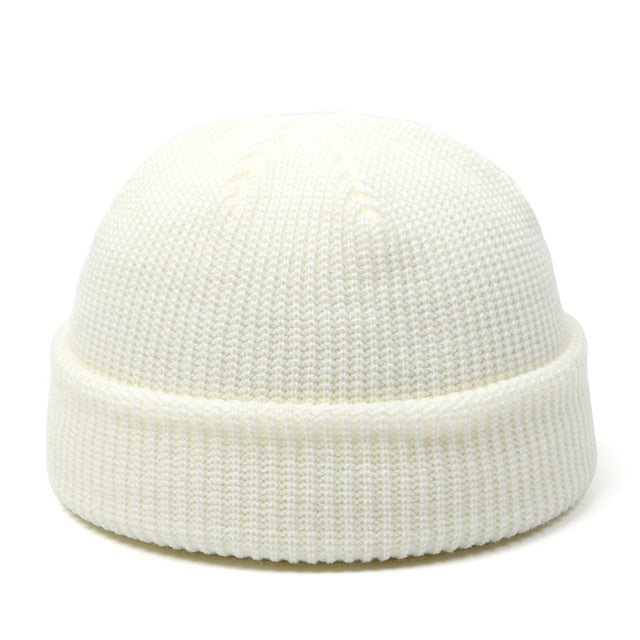 Knitted Beanie Hat Winter Retro