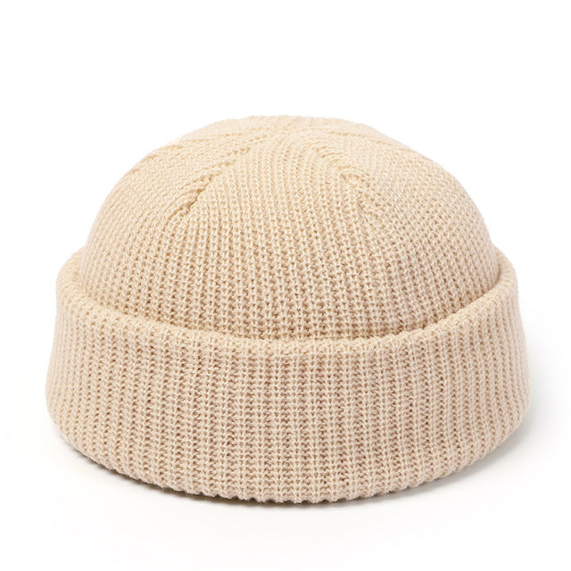 Knitted Beanie Hat Winter Retro