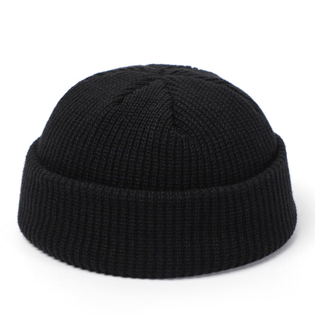 Knitted Beanie Hat Winter Retro
