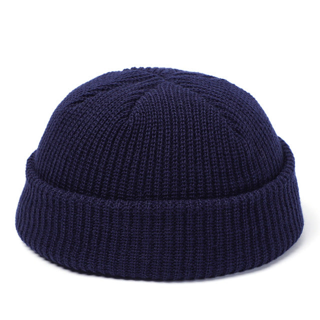 Knitted Beanie Hat Winter Retro