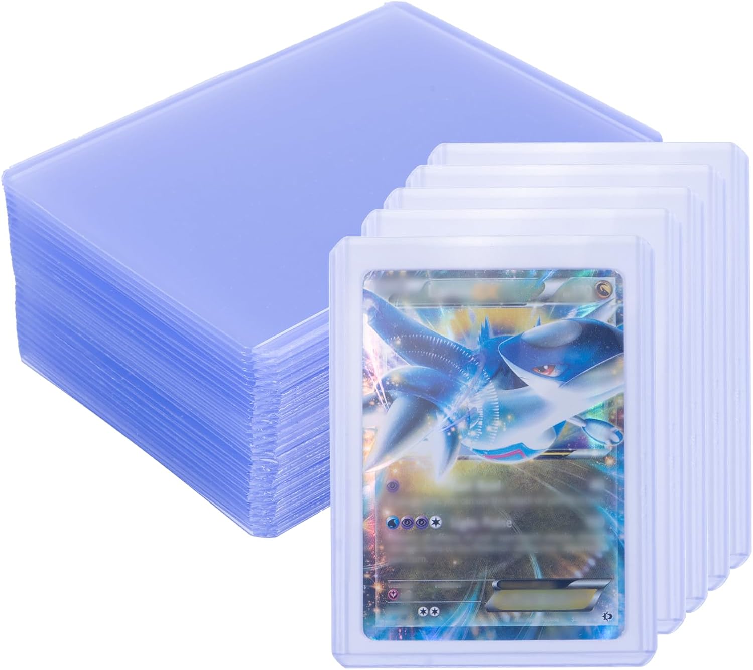 Transparent Card Cases Set of 30 Card Sleeves Clear Regular Thickness Trading Card Case Suitable for Sports Cards, Trading Cards, MTG, Pokemon Magic