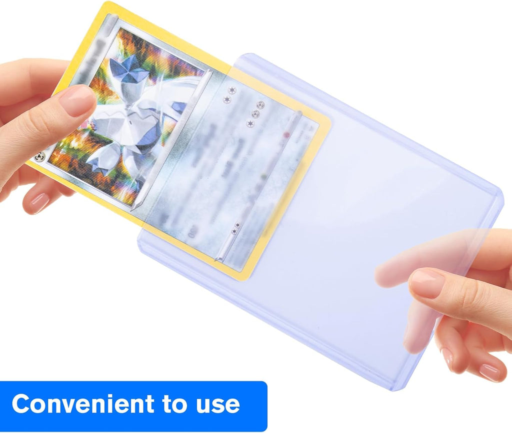 Transparent Card Cases Set of 30 Card Sleeves Clear Regular Thickness Trading Card Case Suitable for Sports Cards, Trading Cards, MTG, Pokemon Magic
