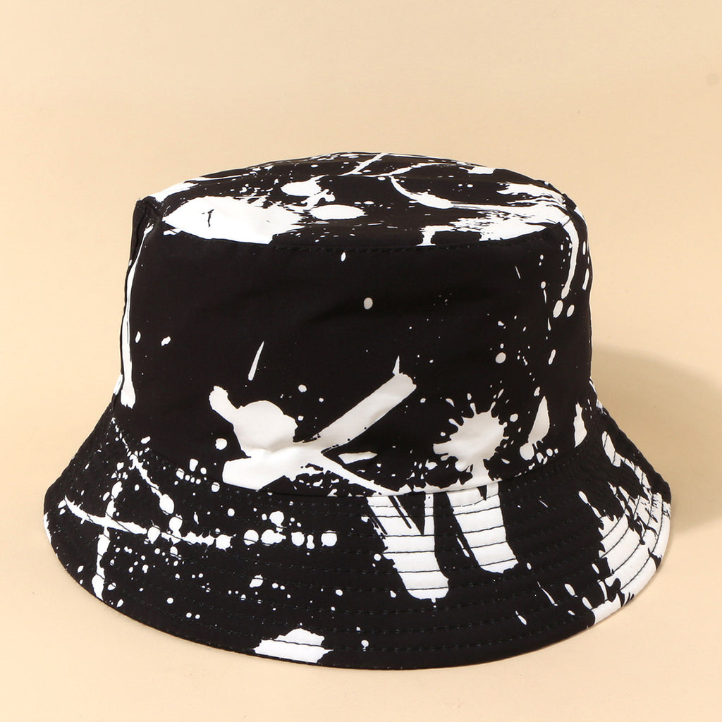 Korean Style Trendy Inkjet Fisherman Hat Men's All-match Sunshade