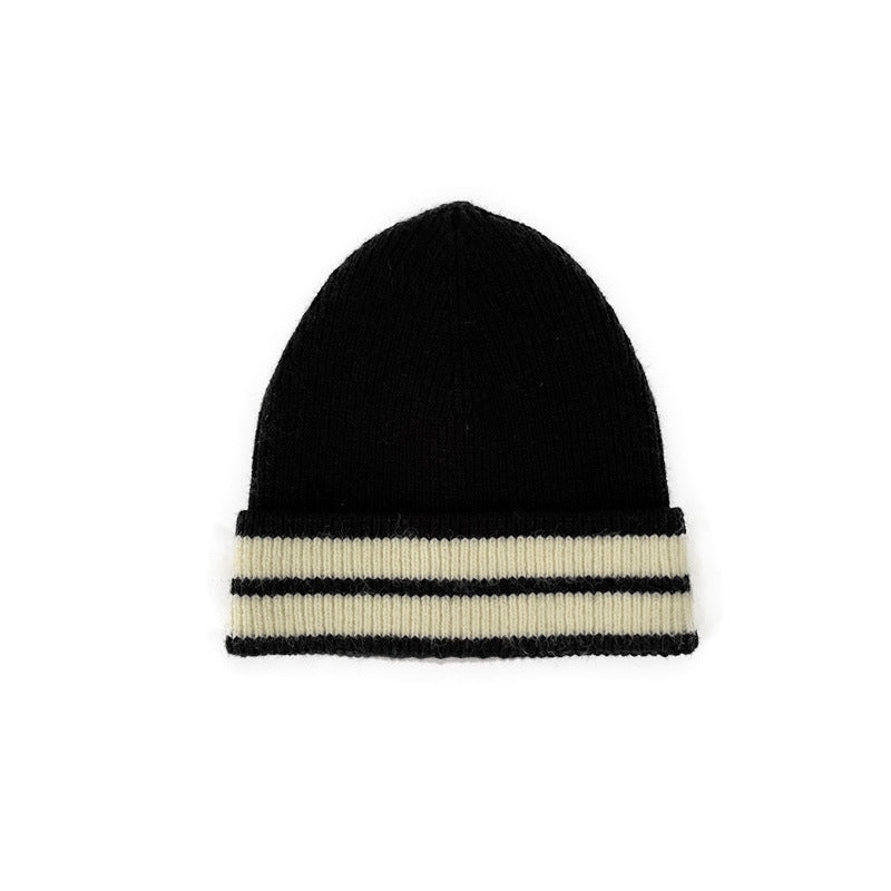 Striped Knitted Wool Hats