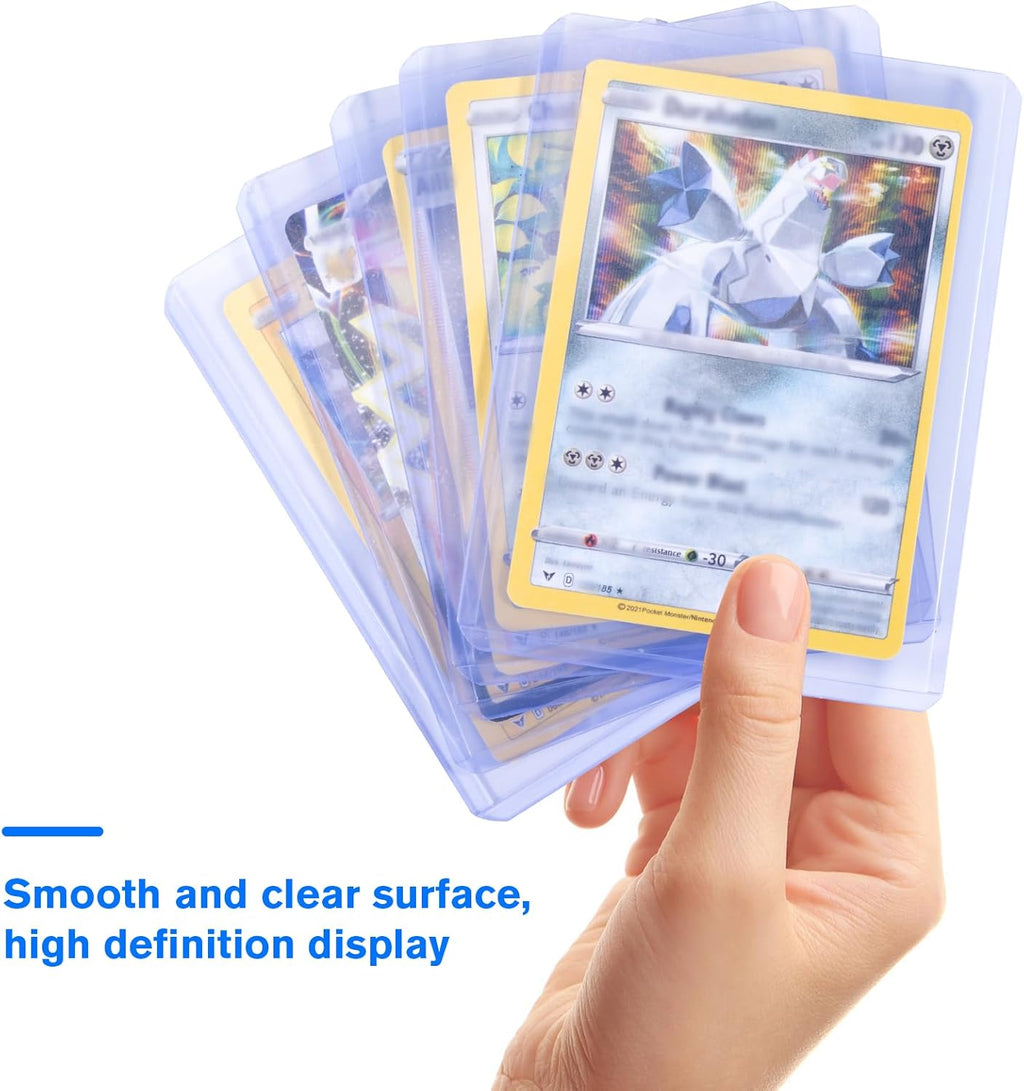 Transparent Card Cases Set of 30 Card Sleeves Clear Regular Thickness Trading Card Case Suitable for Sports Cards, Trading Cards, MTG, Pokemon Magic