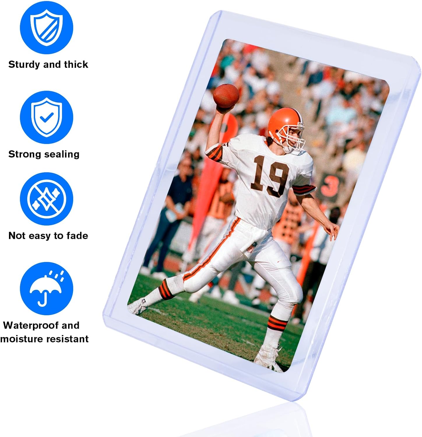 Transparent Card Cases Set of 30 Card Sleeves Clear Regular Thickness Trading Card Case Suitable for Sports Cards, Trading Cards, MTG, Pokemon Magic