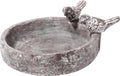 dobar Pooloase 12972 Birdbath, Grey, 18 x 18 x 4.5 cm