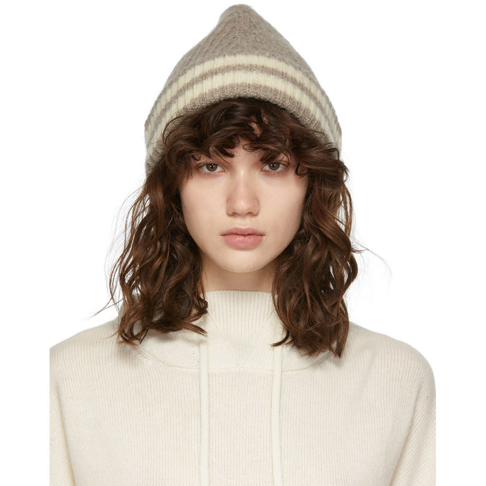 Striped Knitted Wool Hats