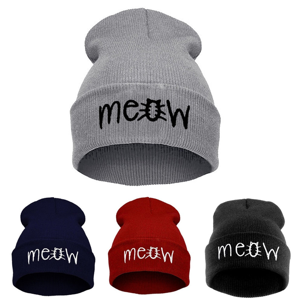 Autumn MEOW Casual Hip Beanies