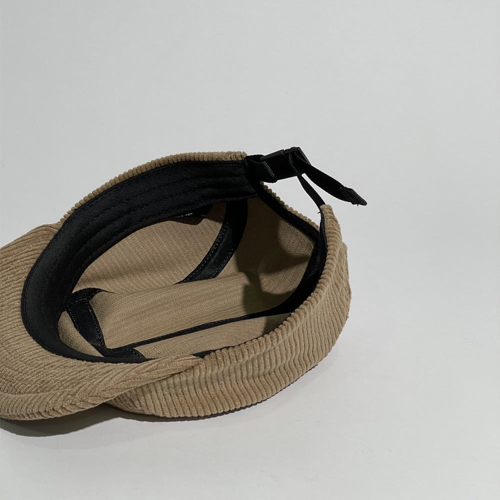 Fall Winter Corduroy Baseball Hat  Men's Flat-line Street Tooling