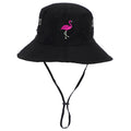 Flamingo Embroidered Fisherman Hat Sun Protection