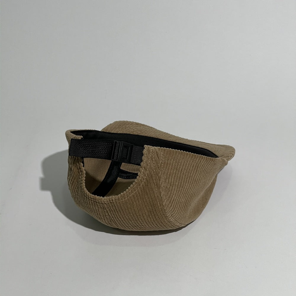 Fall Winter Corduroy Baseball Hat  Men's Flat-line Street Tooling