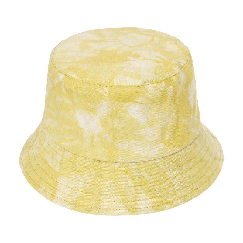 Cross-border Tie-dye Hat For Women Spring New All-matching Reversible Fisherman Hat Fashion Brand Fashion Bucket Hat Couple Short-brimmed Hat