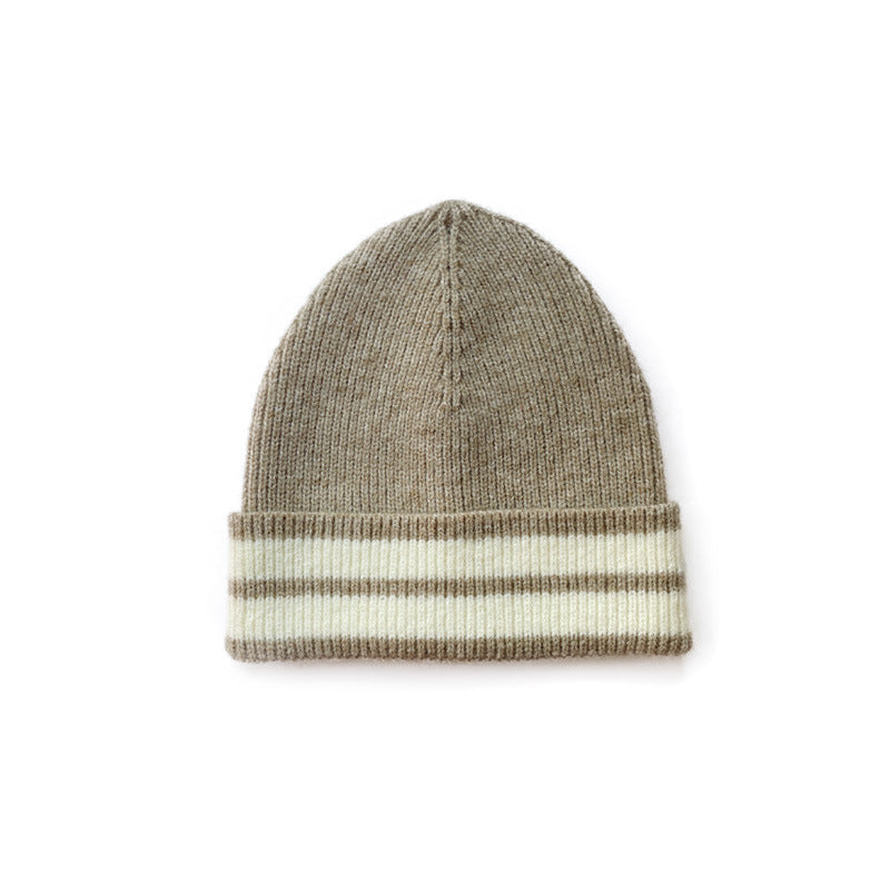 Striped Knitted Wool Hats